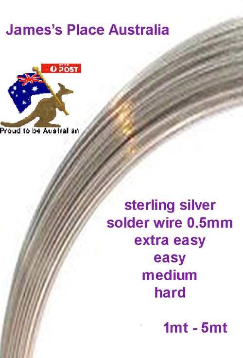 SOLDER Silver Wire Ex-easy, Easy, Medium, Hard, 20 and 22 Gauge Round 